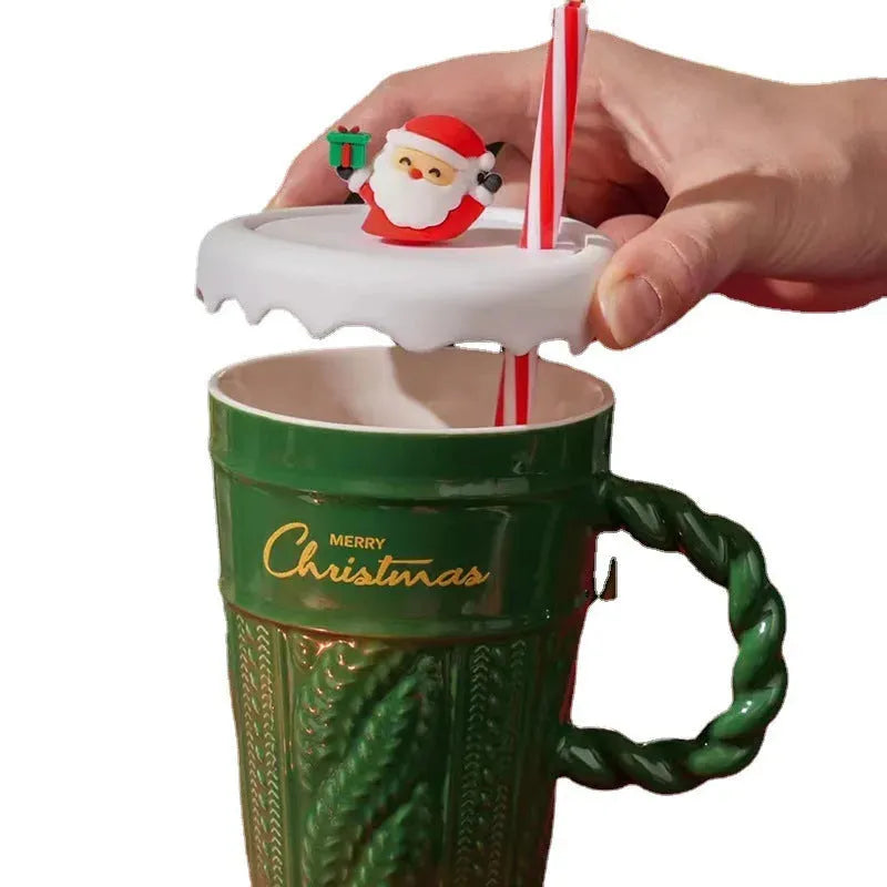 Creative Christmas Tree Ceramic Water Cup - Bellarte Enchanté Creative Christmas Tree Ceramic Water Cup